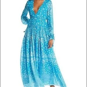 Rococo Sand NYX maxi dress teal, xs